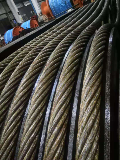Стальной трос 6x36ws IWRC Fiber Core для крановых лебедок 22 мм 24 мм 25,4 мм 28 мм 30 мм 32 мм
