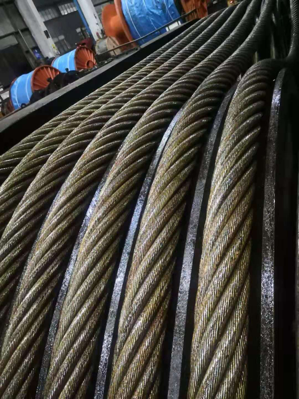 Стальной трос 6x36ws IWRC Fiber Core для крановых лебедок 22 мм 24 мм 25,4 мм 28 мм 30 мм 32 мм
