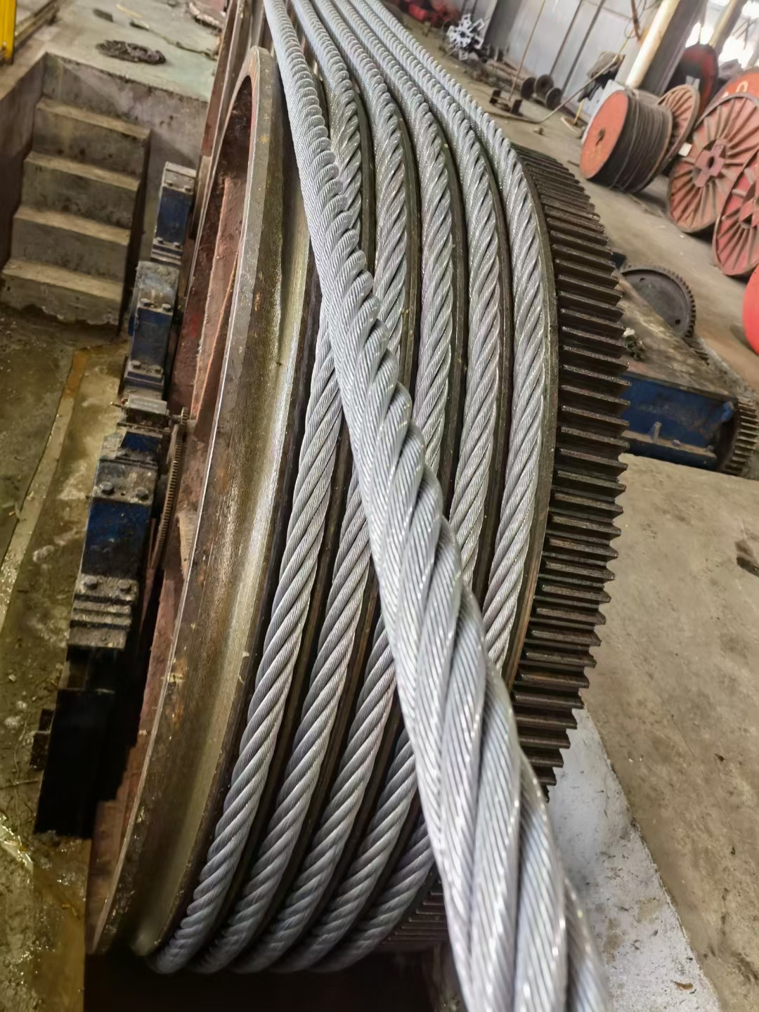 Стальной трос 6x36ws IWRC Fiber Core для крановых лебедок 22 мм 24 мм 25,4 мм 28 мм 30 мм 32 мм