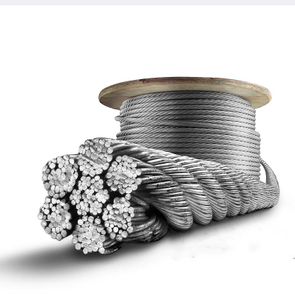 DIN3060 оцинкованный стальной трос 6x19 + IWRC 7x19 6x37 + IWRCSteel Wire Rope DIN3060, авиационный кабель